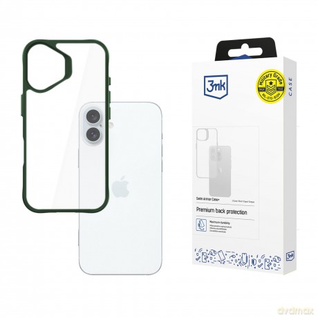 Apple iPhone 16 Plus - 3mk Satin Armor Case+ Green