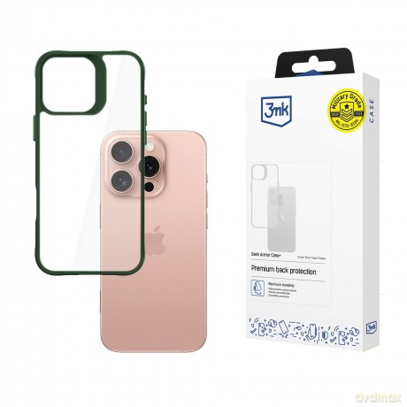 Apple iPhone 16 Pro - 3mk Satin Armor Case+ Green