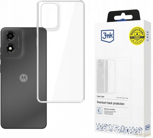 Etui do Motorola Moto E14/G04/G04S - 3mk Clear Case