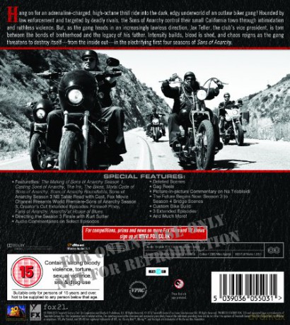 Sons of Anarchy Season 1-4 (Synowie Anarchii Sezon 1-4) [12Blu-ray]