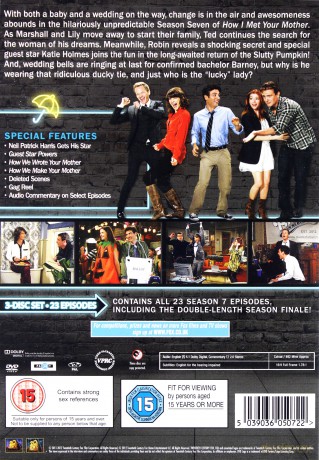 How I Met Your Mother Season 7 (Jak Poznałem Waszą Matkę Sezon 7) [3DVD]