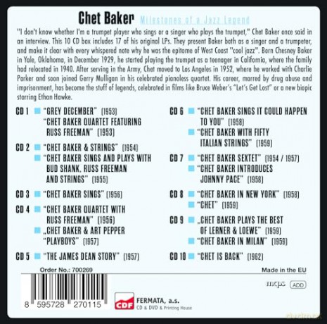 Chet Baker: Chet Baker - Milestones [10CD]