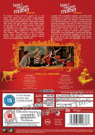 How I Met Your Mother Season 3-4 (Jak Poznałem Waszą Matkę Sezon 3-4) [6DVD]