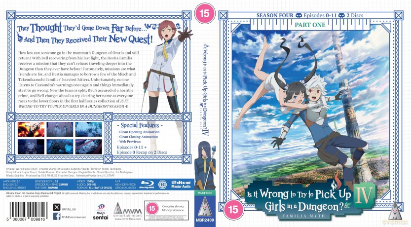 Is It Wrong To Pick Up Girls In A Dungeon? S4 Pt1 [2xBlu-Ray]