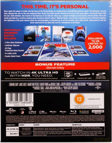 Jaws: The Revenge (Collector's) (steelbook) (Szczęki 4: Zemsta) [Blu-Ray 4K]+[Blu-Ray]