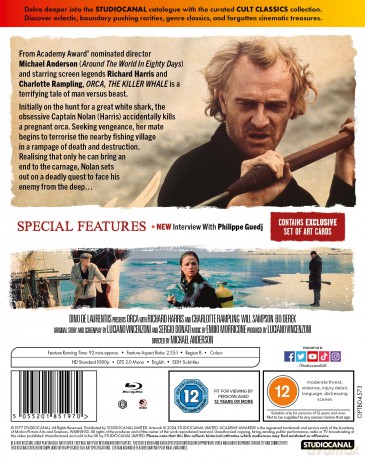 Orca. The Killer Whale (Cult Classics) (Orka - Wieloryb zabójca) [Blu-Ray]