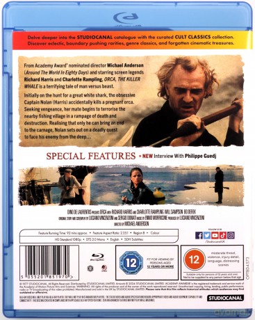 Orca. The Killer Whale (Cult Classics) (Orka - Wieloryb zabójca) [Blu-Ray]