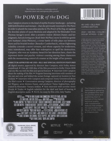 The Power of The Dog (Psie pazury) [Blu-Ray 4K]+[Blu-Ray]