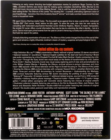 The Silence Of The Lambs (Limited) (Milczenie owiec) [Blu-Ray]
