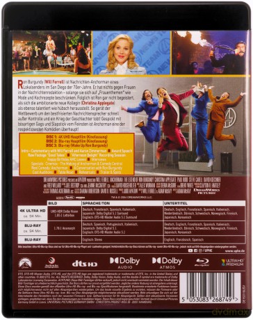Anchorman: The Legend of Ron Burgundy (Legenda telewizji) [Blu-Ray 4K]+[2xBlu-Ray]