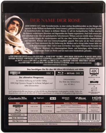 The Name of the Rose (Imię róży) [Blu-Ray 4K]+[Blu-Ray]