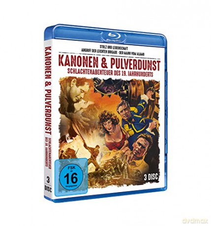 Cannons & Powder Haze: The Pride and the Passion/ The Charge of the Light Brigade/ The man from the Alamo (Duma i namiętność/ Szarża lekkiej brygady/ Człowiek z Alamo) [3xBlu-Ray]