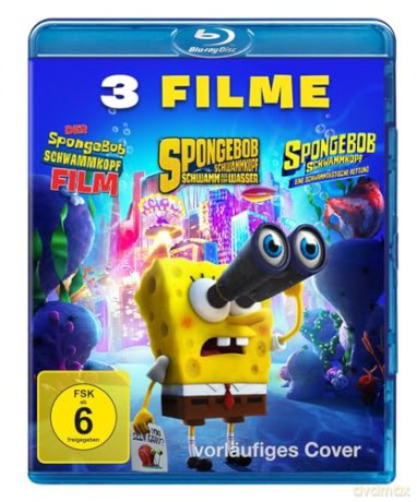 The SpongeBob SquarePants Movie/ Sponge Out Of Water/ Sponge On The Run (SpongeBob Kanciastoporty/ Gąbka z wody/ Gąbczasty ratunek) [3xBlu-Ray]