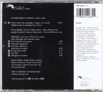 Rooley,The Cons.Of Music: Sigismondo D\'india [CD]