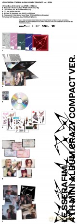 Le Sserafim: 4th Mini Album Crazy - Compact Ver. [CD]