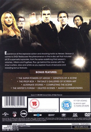 Heroes Season 3 (Herosi Sezon 3) [6DVD]