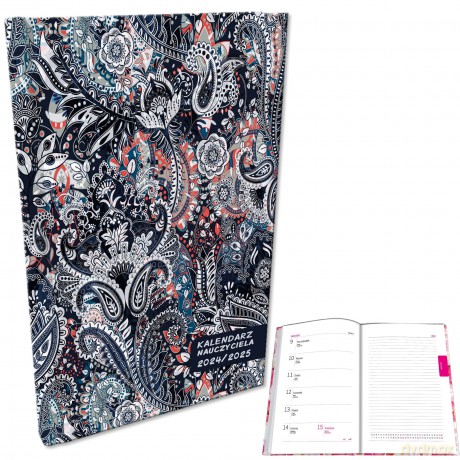 Kalendarz nauczyciela 2024/2025 A5 tygodniowy Paisley Ornament [KALENDARZ]