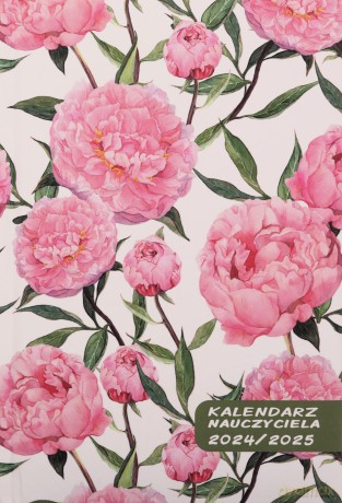 Kalendarz nauczyciela 2024/2025 A5 tygodniowy Peonie [KALENDARZ]