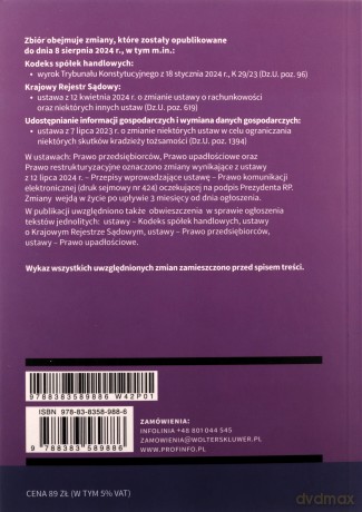 Prawo handlowe. Zbiór przepisów [KSIĄŻKA]