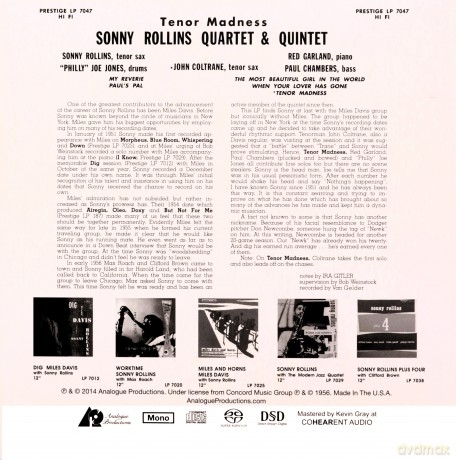 Sonny Rollins: Tenor Madness [CD]