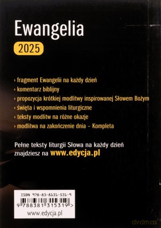 Ewangelia 2025 - mały format - ks. Maciej Warowny [KSIĄŻKA]