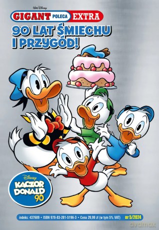 90 lat śmiechu i przygód (Tom 5/2024) Gigant Poleca Extra [KOMIKS]