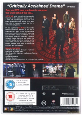 Lie to Me Complete Season 1-3 (Magia Kłamstwa Sezon 1-3) [14DVD]
