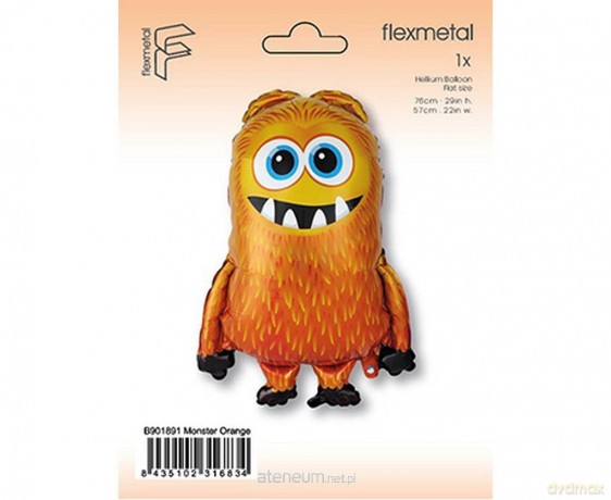 Balon foliowy FX Monster pomarańczowy 57cm