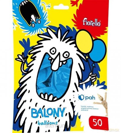 Balon Metal 12 niebieski 50szt"