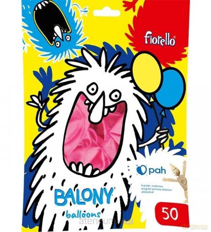 Balon Metal 12 rózowy 50szt"