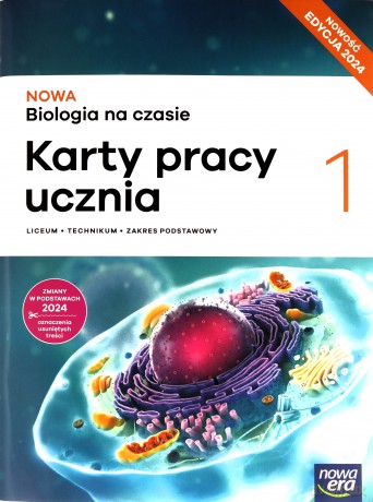 Biologia LO 1 Biologia na czasie Karty pracy zakres podstawowy 2024 - Barbara Januszewska-Hasiec, Jolanta Holeczek, Joanna Kobyłecka, Jacek Pawłowski, Renata Stencel [KSIĄŻKA]