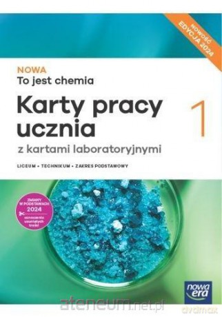 Chemia LO 1 Nowa To jest chemia Karty pracy zakres podstawowy 2024 - Kwiek Aleksandra, Megiel Elżbieta [KSIĄŻKA]