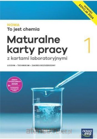 Chemia LO 1 Nowa To jest chemia Karty pracy zakres rozszerzony 2024 [KSIĄŻKA]