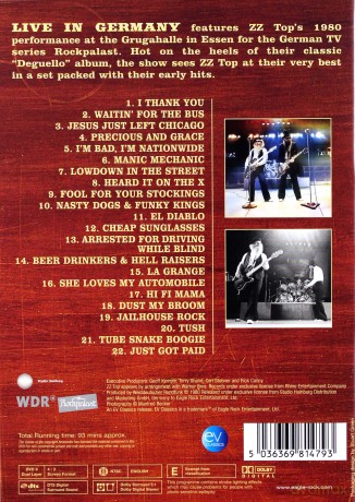 ZZ Top: Live In Germany 1980 Rockpalast [DVD]