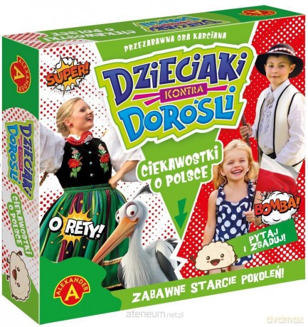 Dzieciaki kontra Dorośli. Ciekawostki o Polsce [GRA PLANSZOWA]