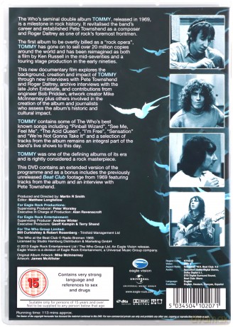 The Who: Sensation The Story Of Tommy [DVD]
