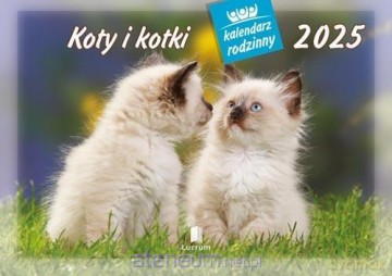 Kalendarz 2025 Rodzinny Koty i kotki [KALENDARZ]
