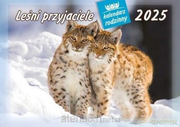 Kalendarz 2025 Rodzinny Leśni Przyjaciele [KALENDARZ]