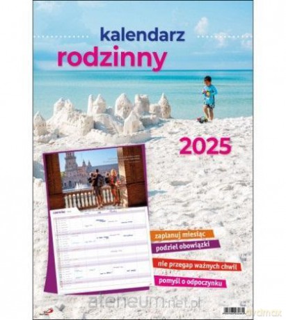 Kalendarz 2025 ścienny - Kalendarz rodzinny [KALENDARZ]