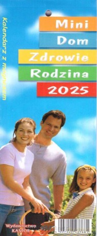 Kalendarz 2025 tygodniowy z magnesem mini [KALENDARZ]