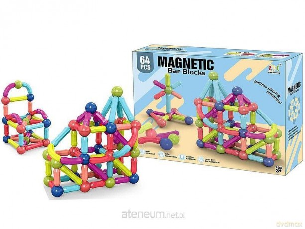 Klocki magnetyczne 3D 64el [KLOCKI]