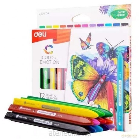 Kredki trójkątne plastik Color Emotio 12 kol