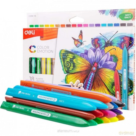 Kredki trójkątne plastik Color Emotio 18 kol