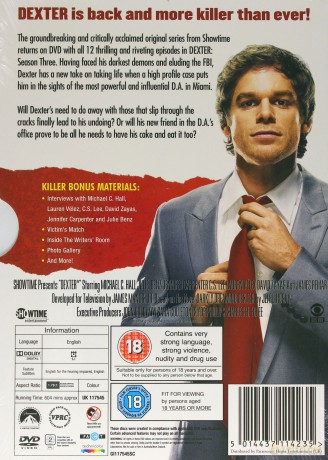 Dexter Season 3 [4DVD]