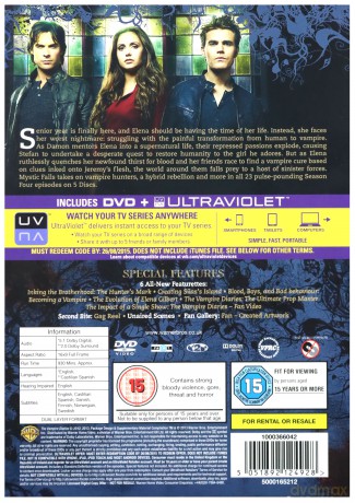 The Vampire Diaries Season 4 (Pamiętniki Wampirów Sezon 4) [5DVD]