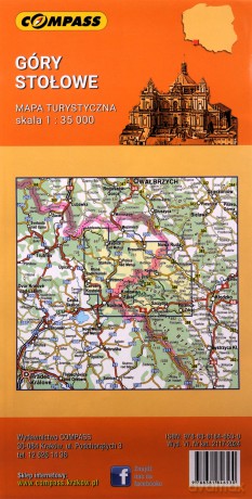 Mapa - Góry Stołowe 1:35 000