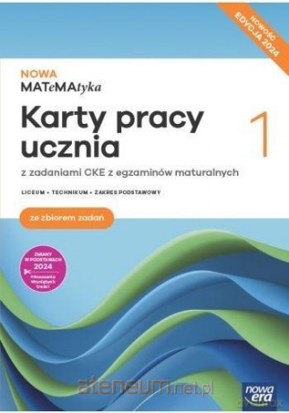 MATeMAtyka LO 1 zakres podstawowy Karty pracy 2024 - Wej Karolina, Ponczek Dorota [KSIĄŻKA]