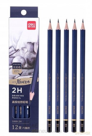 Ołówki do szkicowania 2H Nuevo 12szt