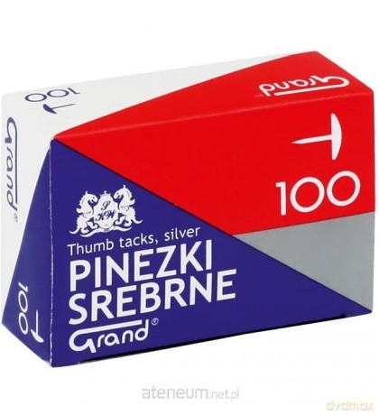 Pinezki srebrne (100szt*10)