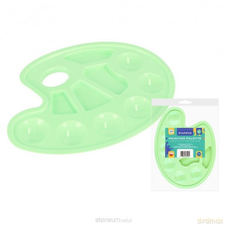 Plastikowa paleta do farb pastel zielony